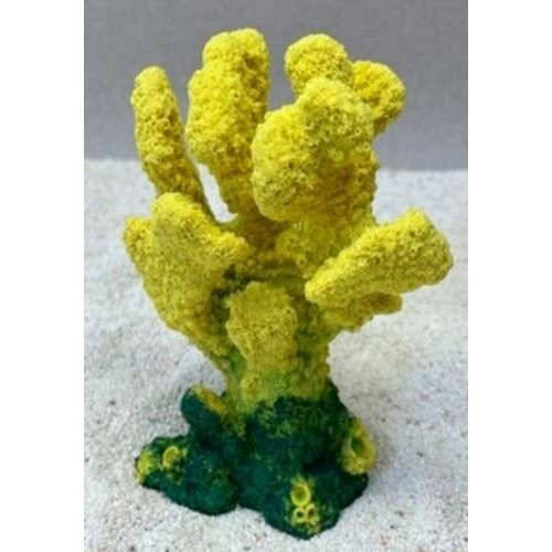 Grotaqua Цветной коралл желтый Коралл, 10*6*14 см