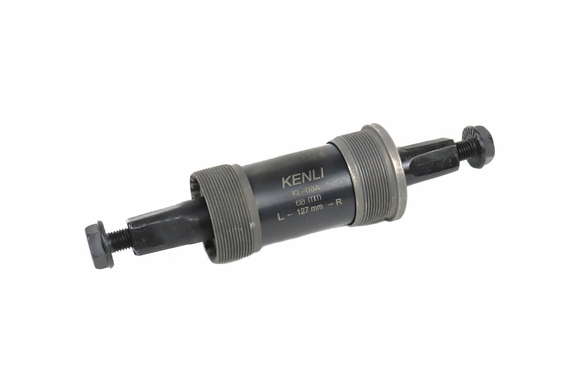 Каретка KENLI MTB BC 1.37"X24T, 68/127 мм KL-08A (стальные чашки, стальной корпус)
