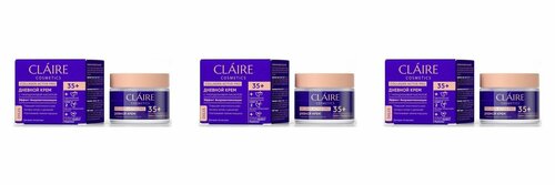 Claire Дневной крем 35 Collagen Active Pro, 50 мл, 3 шт
