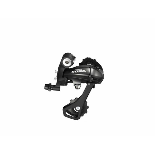 фото Переключатель задний shimano sora, r3000, gs, 9 скоростей, крепление на болт, черный, без упаковки