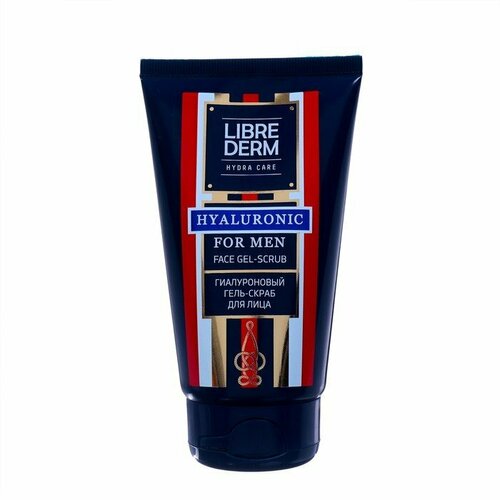 Гиалуроновый гель-скраб LIBREDERM FOR MEN для лица, 150 мл (комплект из 4 шт)