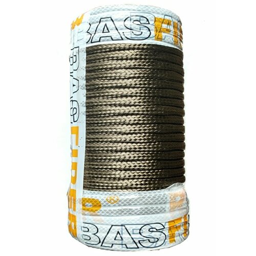 Шнур базальтовый d6мм (50м) термостойкий плетёный с сердечником из базальтового ровинга