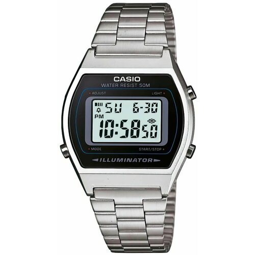 фото Наручные часы casio, серебряный, черный