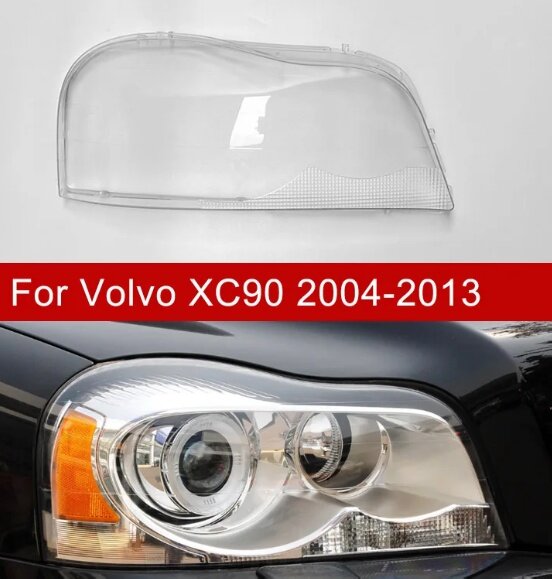 Стекло фары GNX для Volvo XC90 (2002 - 2014 г. в.), правое, поликарбонат, для автомобилей Вольво ХС90
