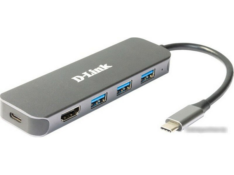 Док-станция D-Link DUB-2333/A1A с разъемом USB Type-C, 3 портами USB 3.0, 1 портом USB Type-C/PD 3.0 и 1 портом HDMI (DUB-2333/A1A)