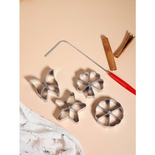 Форма для приготовления хвороста 4в1/ Трафарет кухонный 5в1