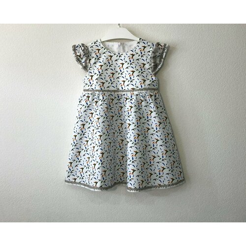 фото Платье, размер 28/30, серый, синий бренда нет