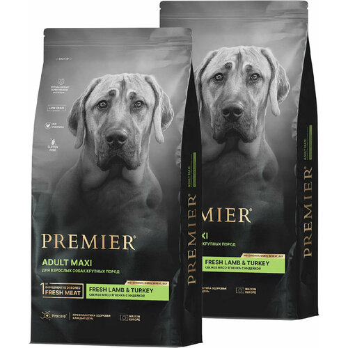 PREMIER LOW GRAIN DOG ADULT MAXI LAMB & TURKEY низкозерновой для взрослых собак крупных пород с ягненком и индейкой (10 + 10 кг)