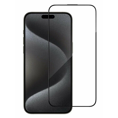 3D стекло для iPhone 15 Pro BlueO Large arc Anti-Dust Anti-Static Black