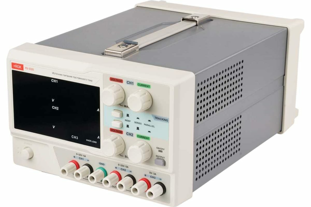 Источник питания RGK трехканальный, 1 и 2 канал 0 до 32В/5А, 3 канал 5В/3А, работает от сети 110 В или 220 В - фото №5