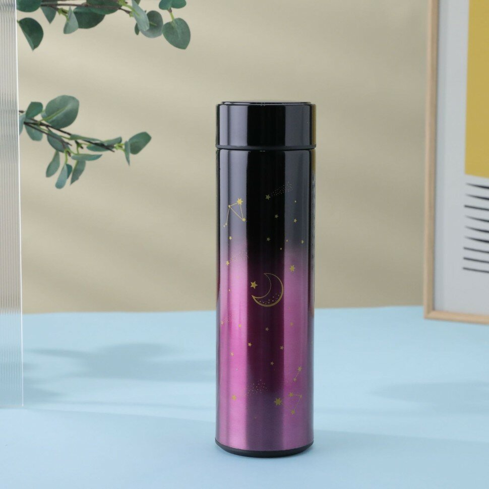 фото Термос с датчиком температуры «Gradient», purple (500 ml)