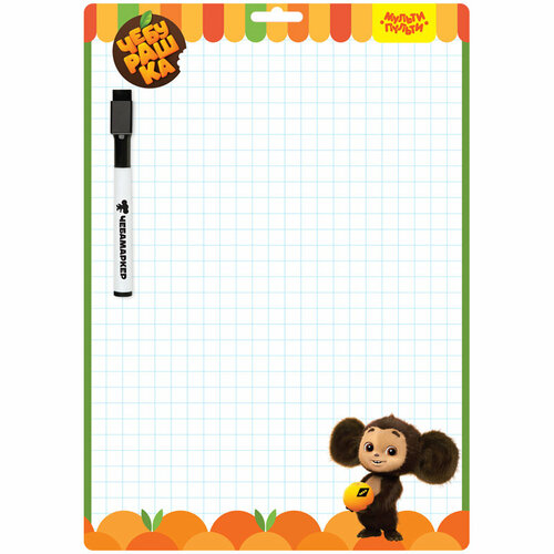 Доска для рисования с маркером двухсторонняя Мульти-Пульти Чебурашка 2434см 508₽