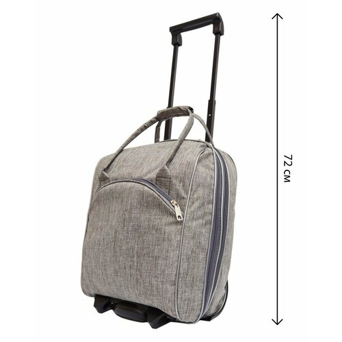 фото Сумка дорожная , 34 л, 32х48х22 см, ручная кладь, серый bags-art