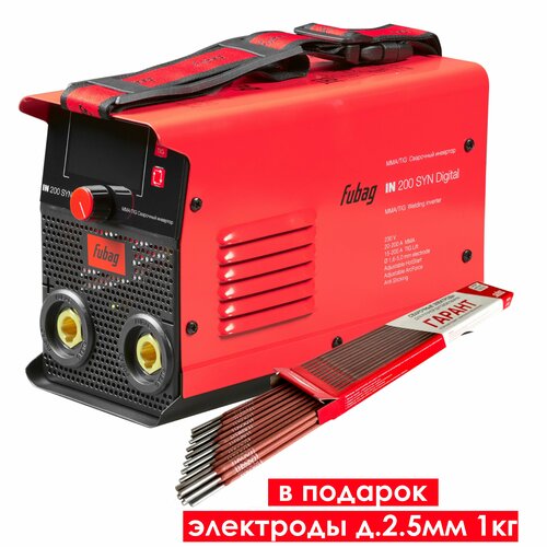 FUBAG Сварочный инвертор IN 200 SYN Digital электроды д25мм 1кг 17740₽