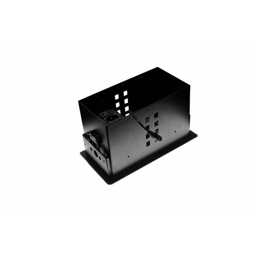 Готовое решение Wize Pro Прямоугольный металлический корпус для модульной системы врезного лючка в стол с откидывающейся крышкой, до12 модул
