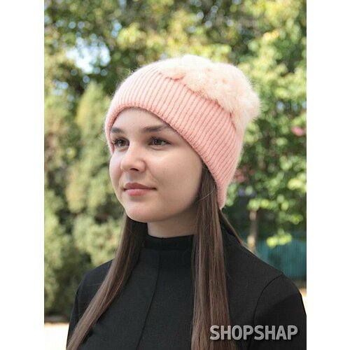 фото Шапка shopshap шапка shopshap йона, размер 57, розовый