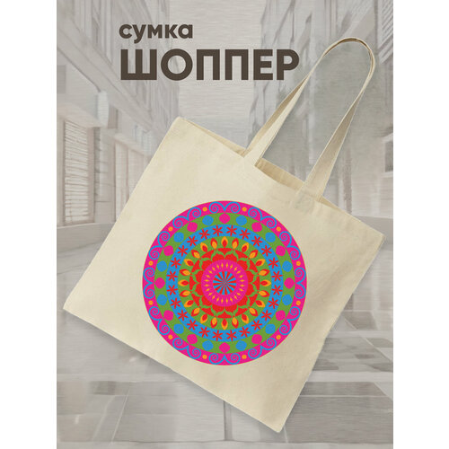 фото Сумка шоппер just4you, фактура матовая, плетеная, красный, голубой