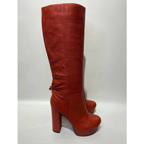 фото Сапоги basic editions basic editions 59 35(36), полнота 5, размер 36, красный