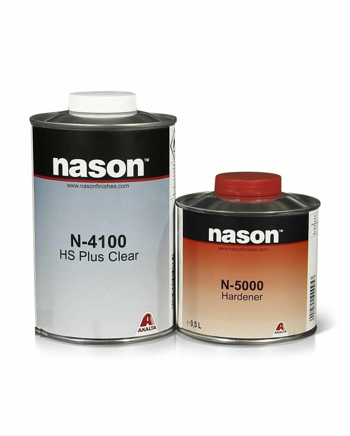 Автомобильный акриловый лак NASON N-4100 PLUS CLEAR 1 л+отвердитель 0,5 л