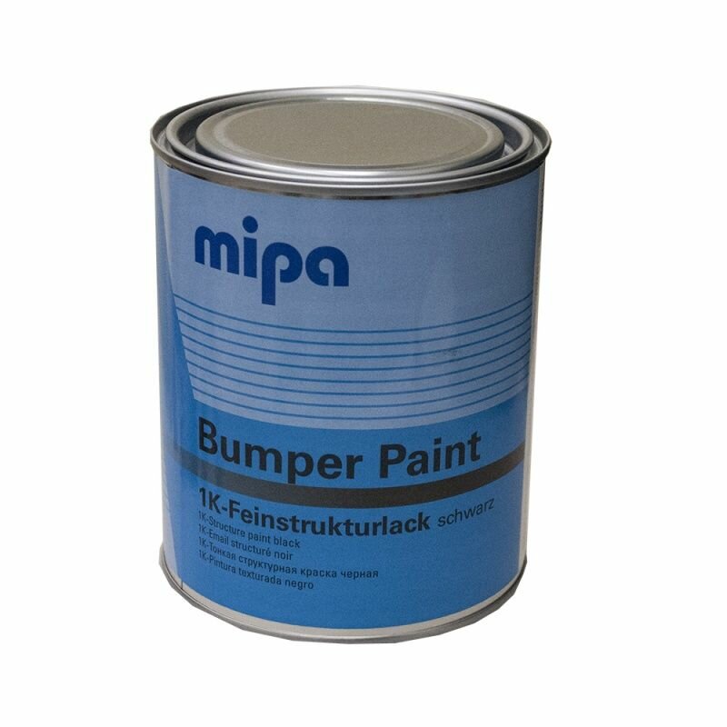 MIPA краска структурная для бампера (черная) 1л.