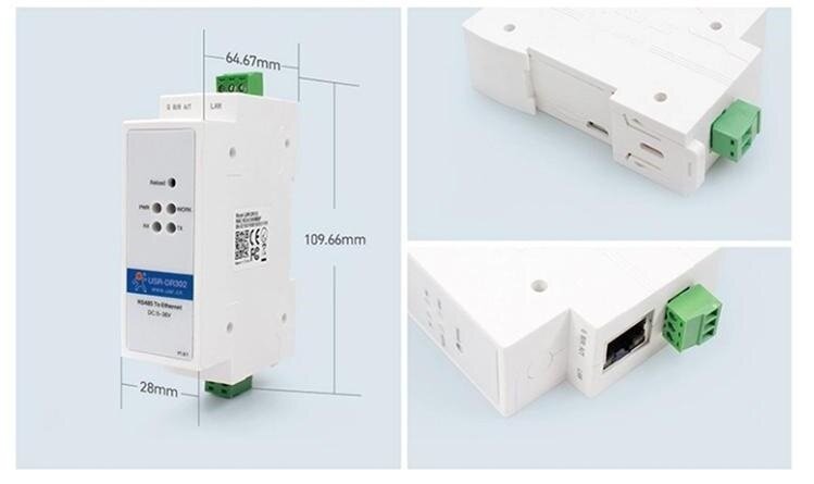 Преобразователь интерфейсов RS485-Ethernet USR DR302 — фото 4
