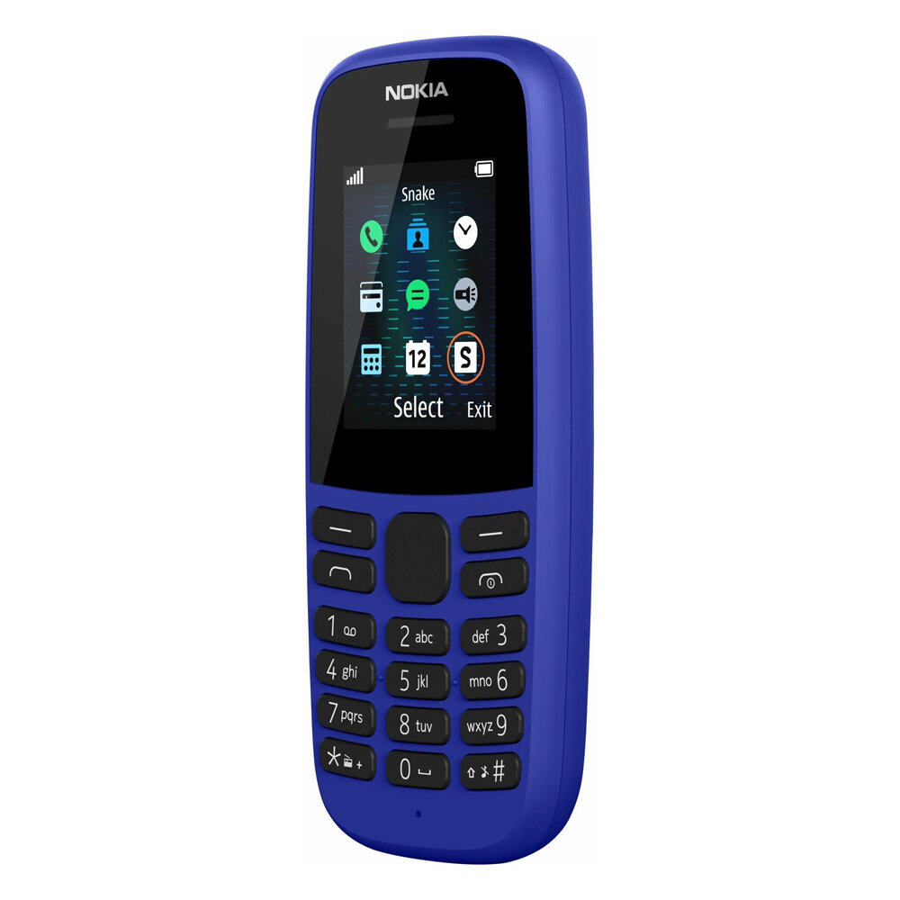 Мобильный телефон NOKIA 105 SS TA-1203, синий - фото №9