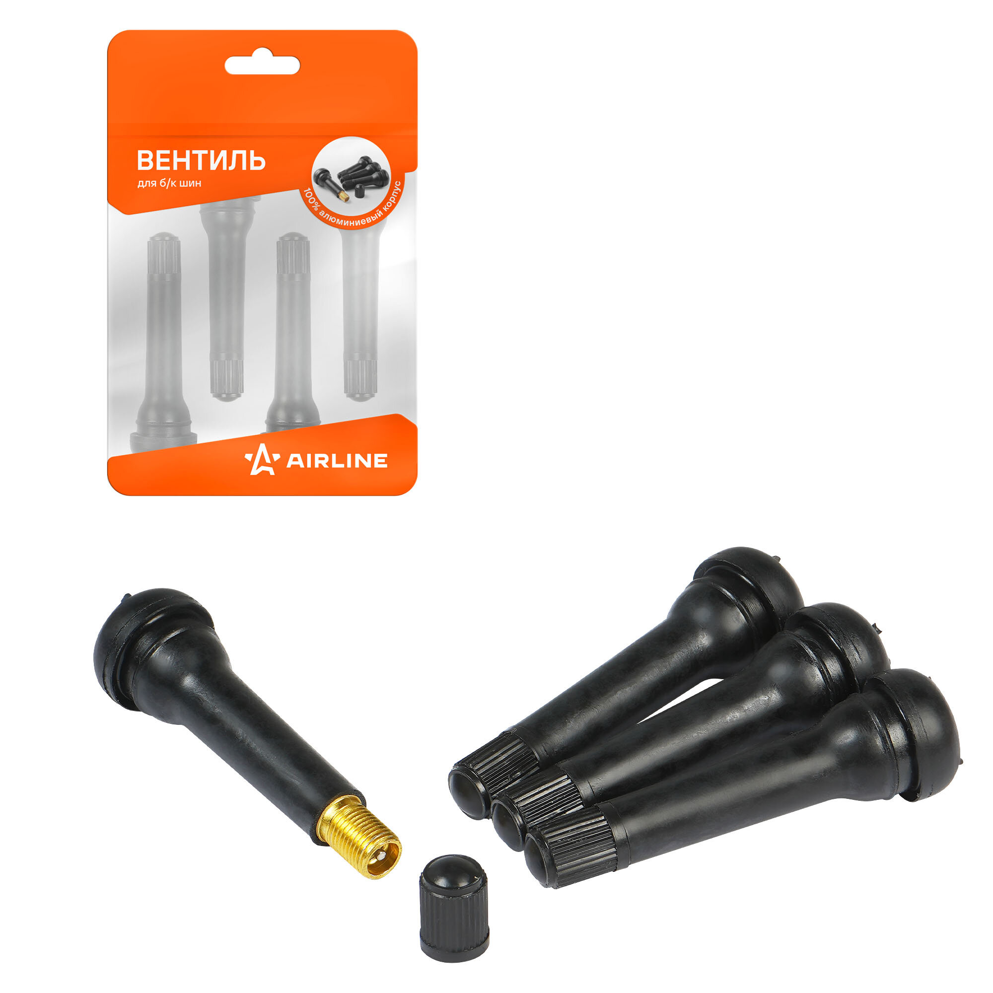фото Вентиль для б/к шин TR418, 4 шт. ATRV418-01 AIRLINE