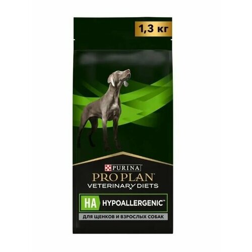 Сухой корм Purina Pro Plan Veterinary Diets HA Hypoallergenic диетический , для собак при аллергии 1.3 кг