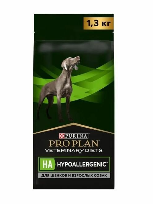 фото Сухой корм Purina Pro Plan Veterinary Diets HA Hypoallergenic диетический , для собак при аллергии 1.3 кг