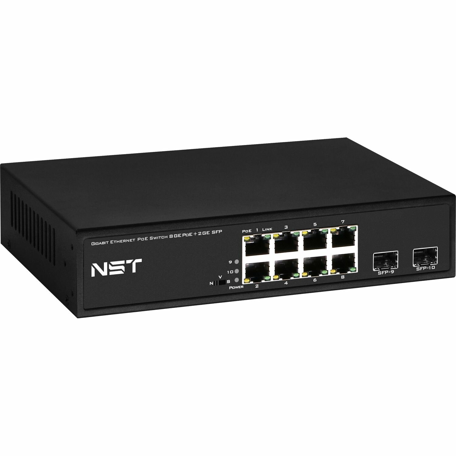 PoE-коммутатор неуправляемый NST Fast Ethernet (NS-SW-8G2G-P)