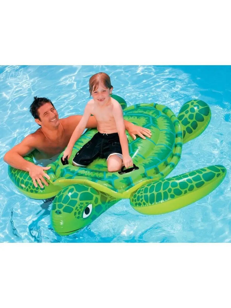 Плотик надувной для плавания Маленькая черепашка 150*127см — фото 1