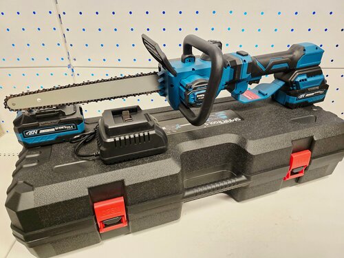 Изображение товара Аккумуляторная бесщеточная телескопическая цепная Smart P1107-12 (высоторез+цепная пила) 20В, 2х3Ач