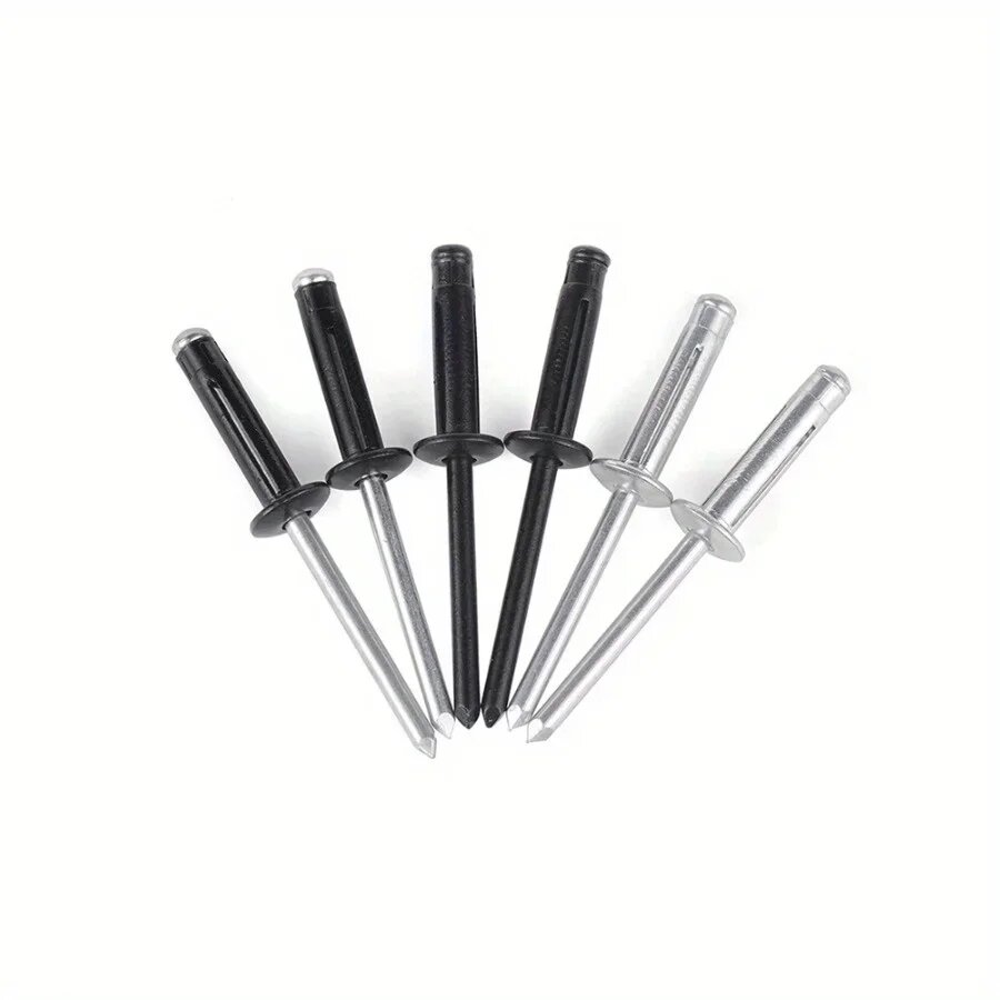 Заклепки алюминиевые тройные 4x18,8 мм black silver