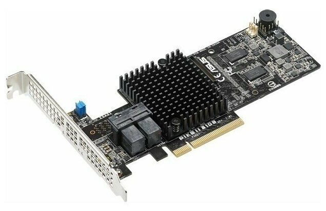 ASUS PIKE II 3108-8I/240PD/2G, 8 портов, LSI SAS 3108, RAID 0/RAID 1/RAID 10/RAID 5/RAID 6/RAID 50/RAID 60, до 12GB/S