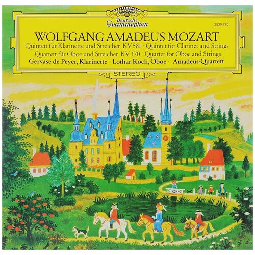Виниловые пластинки, Deutsche Grammophon, AMADEUS QUARTET - Mozart: Clarinet Quintet In K, K.581; Oboe Quartet In F, K.370 (LP)
