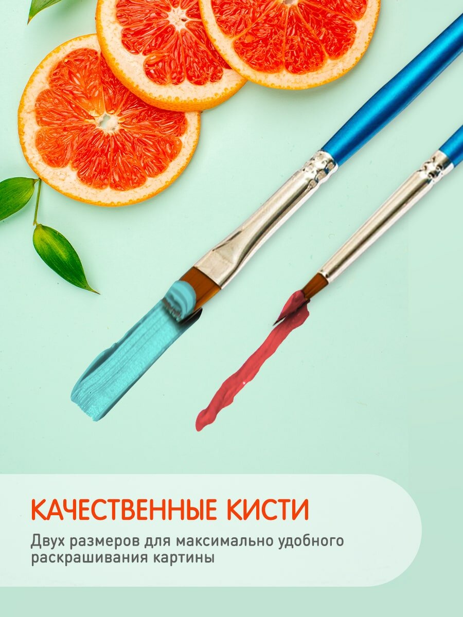 Картина по номерам Флюид "Чувственность", холст панно 35х88 см, 7 цветов, HRP0099 — фото 1