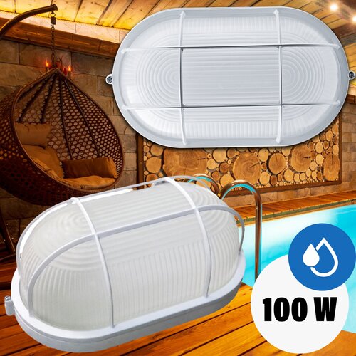 Светильник овал с решеткой 100W 503₽