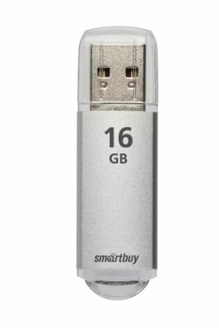 Флешка SmartBuy V-Cut USB 2.0 16 ГБ, 1 шт., серебристый, черный - фотография № 18