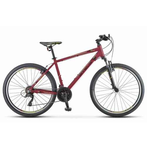 Горный велосипед Stels Navigator 590 V 26 K010, год 2023, цвет Красный-Зеленый, ростовка 16