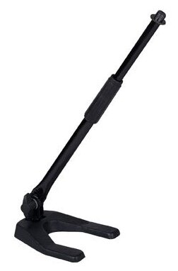 ECO MS037 Black микрофонная настольная телескопическая стойка с чугунным основанием, цвет черный