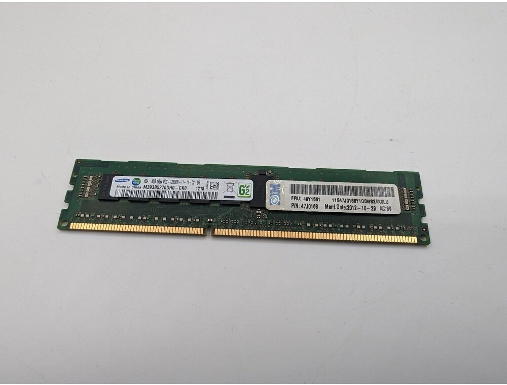 Модуль памяти M393B5270DH0-CK0, 49Y1561, Samsung, DDR3, 4 Гб для сервера ОЕМ