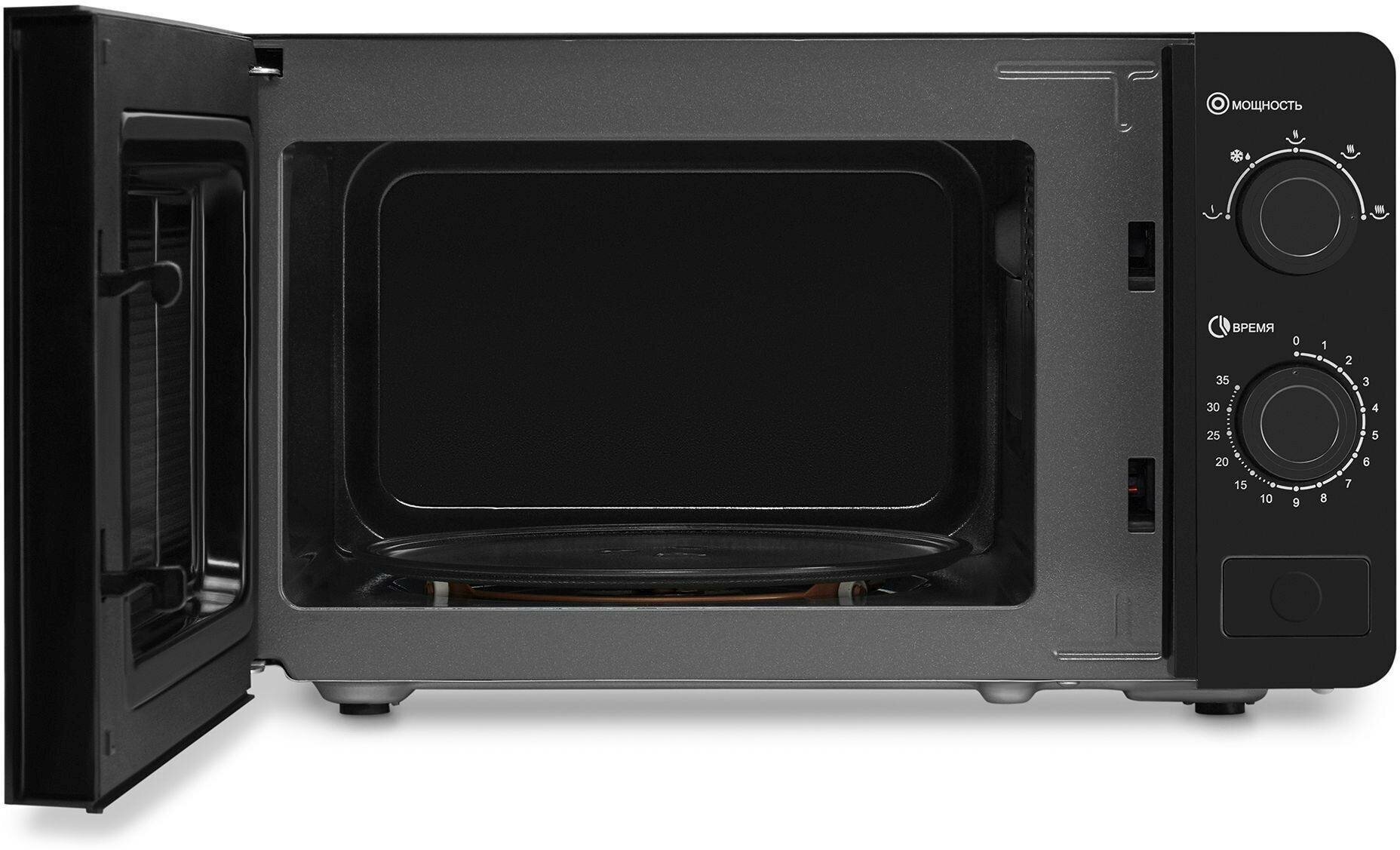 Микроволновая печь Hyundai HYM-M2010, черный - фотография № 3