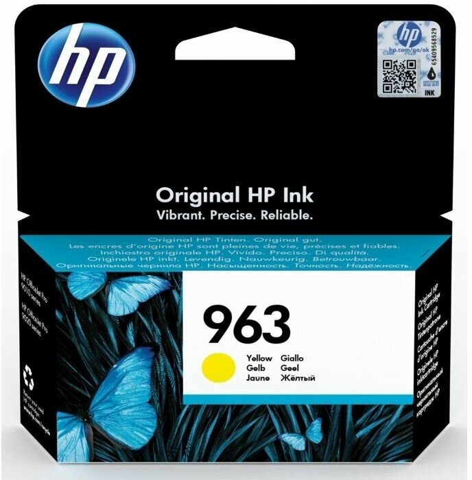 Картридж HP 3JA25AE (963) желтый