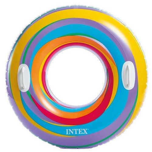 круг для плавания 91 см 36350 микс 9298651 Круг для плавания Водоворот, d 91 см, от 9 лет, цвета микс, 59256NP INTEх
