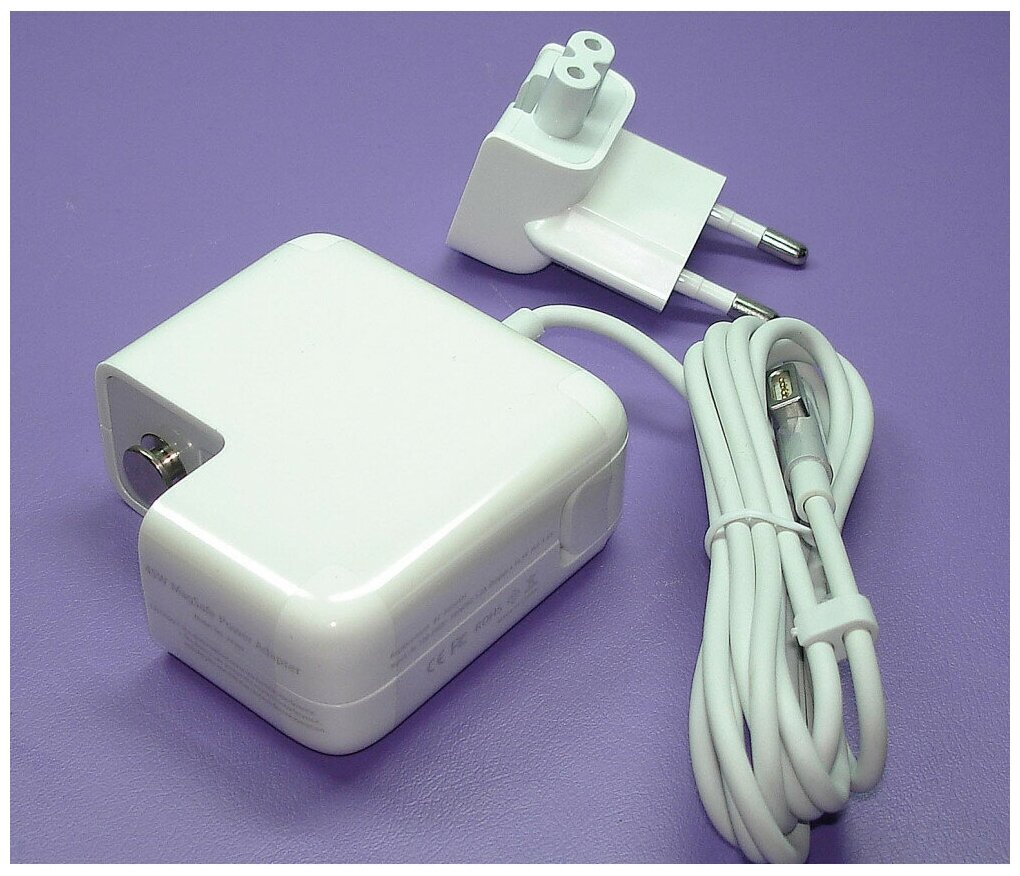 Блок питания (зарядное устройство) для ноутбука Apple 14.5V 3.1A 45W MagSafe L-shape REPLACEMENT