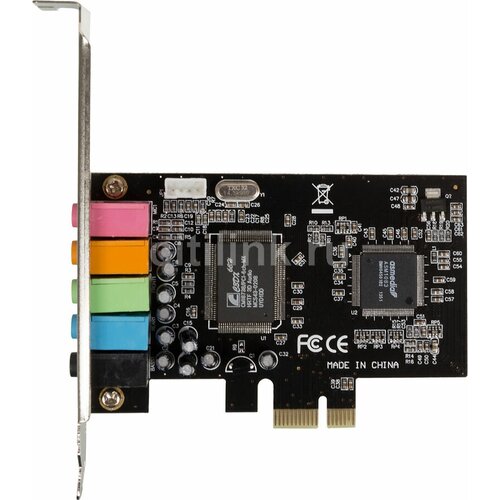 Звуковая карта PCI-E 8738, 4.0, bulk [asia pcie 8738] контроллер asia ms9904 asia pcie 4s pci e 4xcom ret