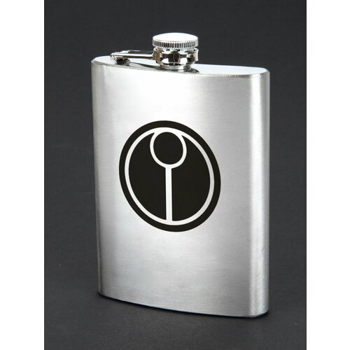 Фляжка для алкоголя с гравировкой 240мл 8oz Warhammer 40000 Империя Тау черные