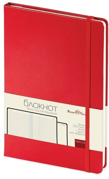 Блокнот А5 Megapolis Journal, красный