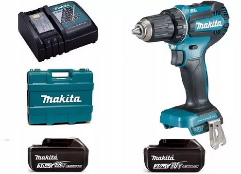 Дрель акк MAKITA DDF485RFE б\\щет, 18В, 2х3АчLi-ion, БЗП-13мм, 0-500\\1900об\\м, 50\\25Нм - фото №14