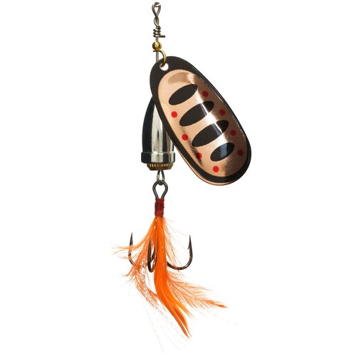 Блесна KYODA Brass в индивидуальной упаковке, вращающаяся, размер 4, вес 10,0 гр, цвет 007